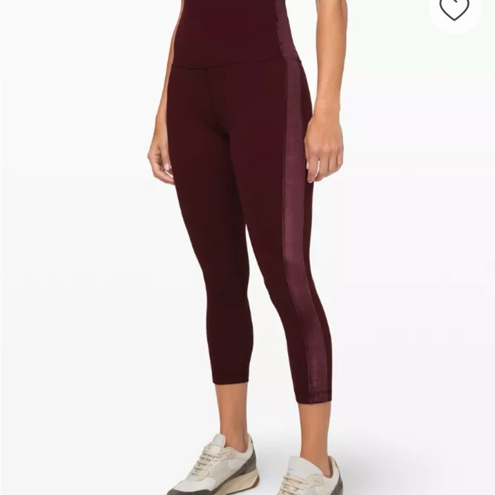 Lululemon Align Super High Rise Cropped Velvet Legging